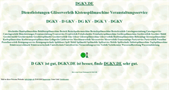 Desktop Screenshot of dgkv.de